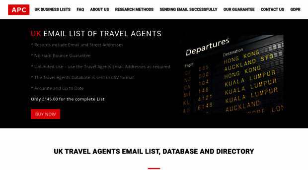 travelagentsemaillist.com