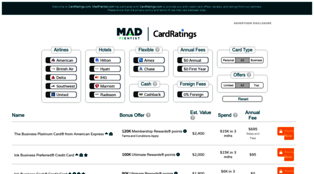 travelcards.cardratings.com