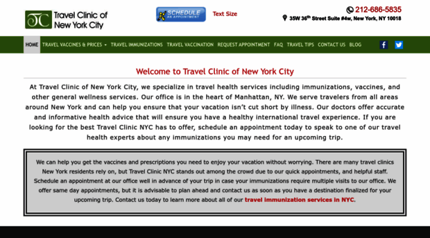 travelclinicnyc.com