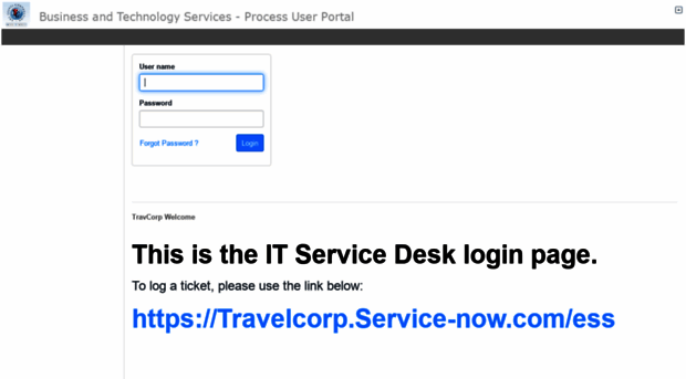 travelcorp.service-now.com