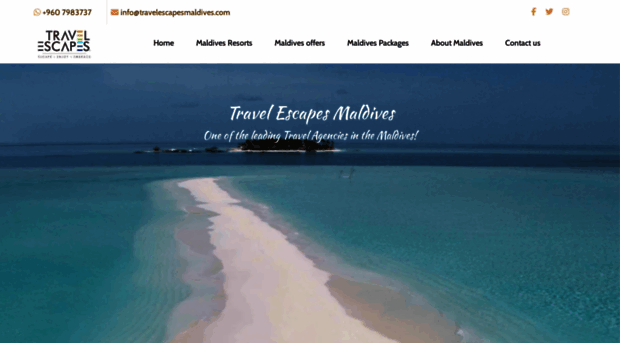 travelescapesmaldives.com