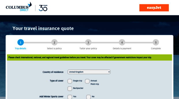 travelinsurance.easyjet.com