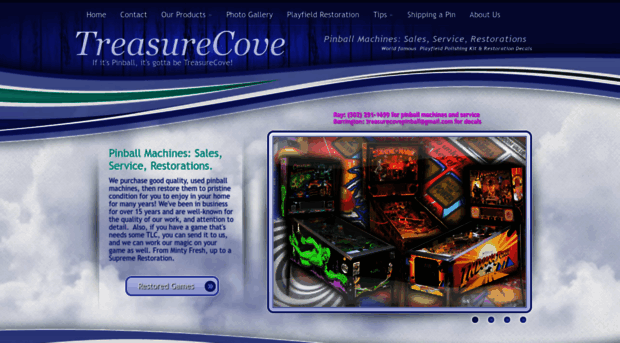 treasurecovepinball.com