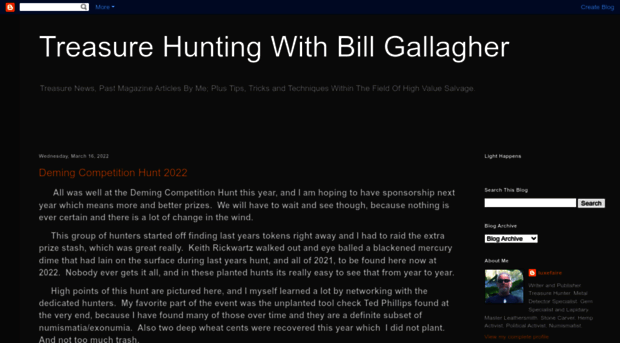 treasurehuntingwithbillgallagher.blogspot.com