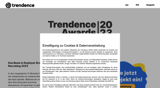 trendenceawards.com