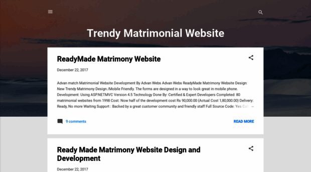 trendymatrimonialwebsite.blogspot.com