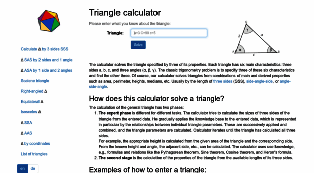 triangle-calculator.com