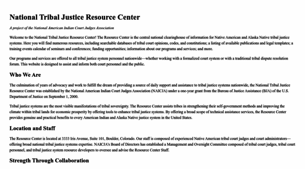 tribalresourcecenter.org