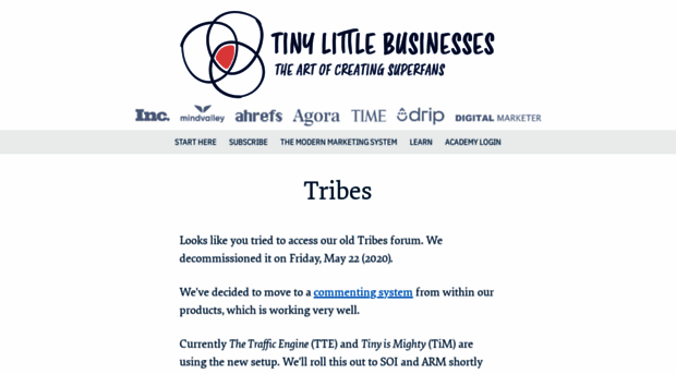 tribes.tinylittlebusinesses.com
