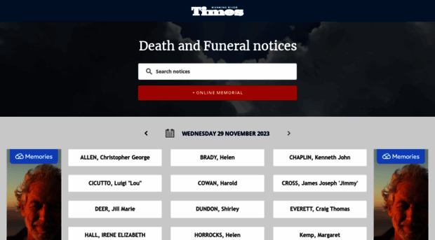 tributes.manningrivertimes.com.au