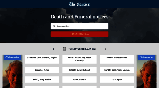 tributes.thecourier.com.au
