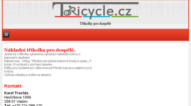 tricycle.cz