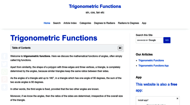 trigonometricfunctions.com