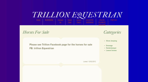 trillionequestrian.com