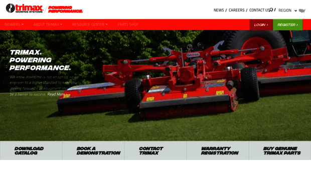 trimaxmowers.com