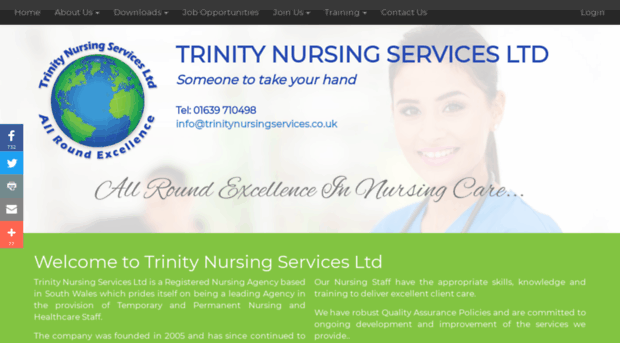 trinitynursingservices.co.uk