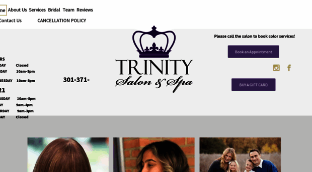 trinitysalonandspa.net