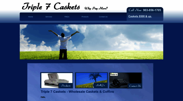 triple7caskets.com