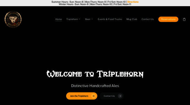 triplehornbrewing.com