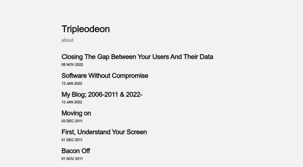 tripleodeon.com