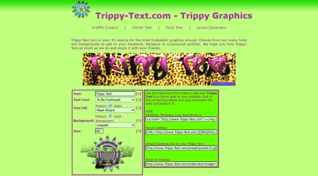 trippy-text.com
