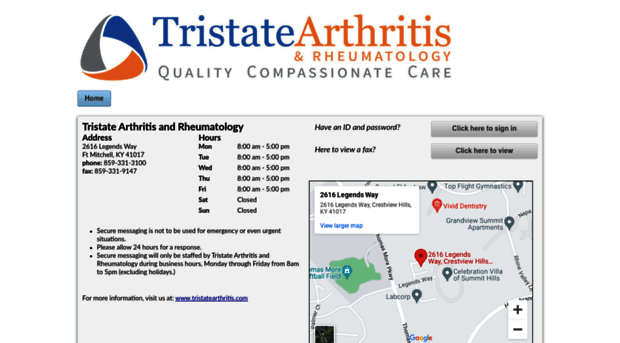 tristatearthritis.myupdox.com