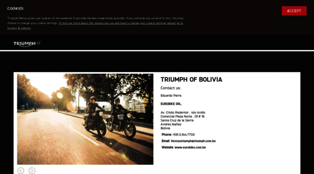 triumphmotorcycles.bo