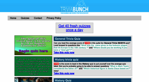 triviabunch.com