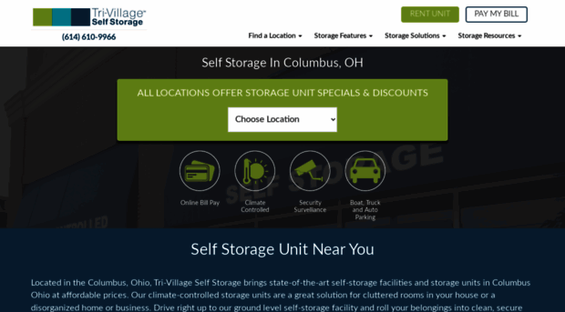 trivillageselfstorage.com