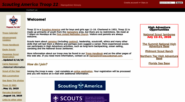 troop22.wikidot.com - Welcome! - Scouting America Tr... - Troop 22 Wikidot