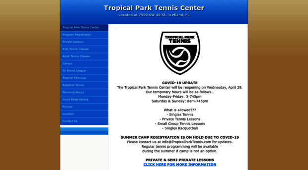 tropicalparktennis.com