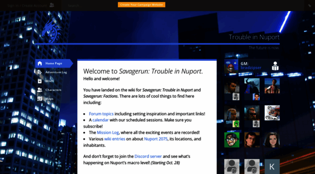 troubleinnuport.obsidianportal.com