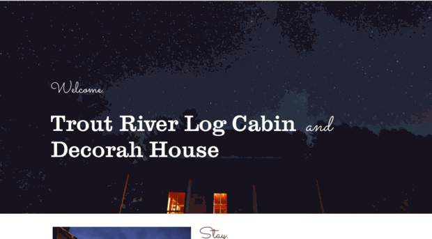 troutriverlogcabin.com