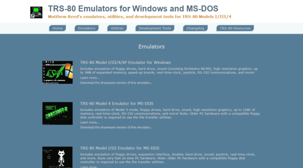 trs-80emulators.com