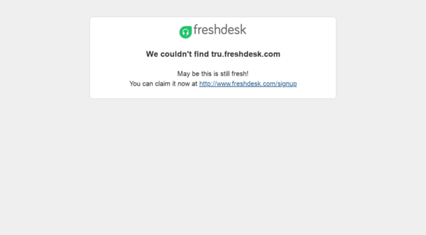 tru.freshdesk.com