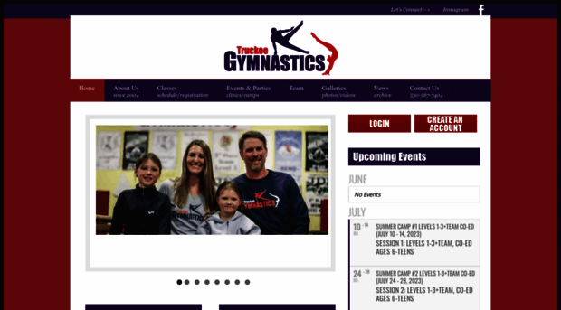 truckeegymnastics.com