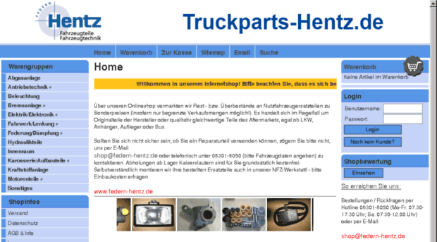 truckparts-hentz.de