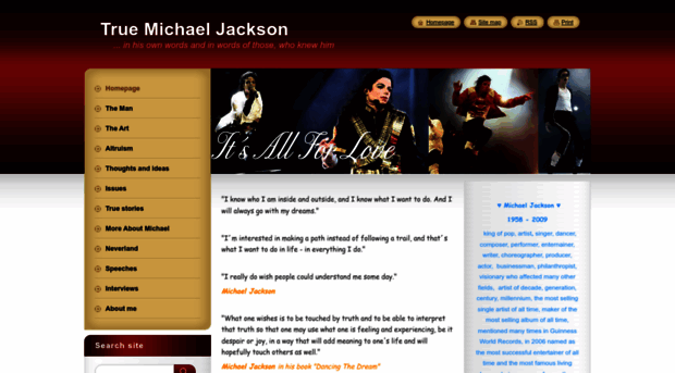 truemichaeljackson.com