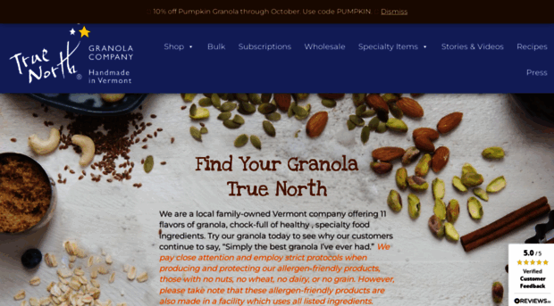 truenorthgranola.com