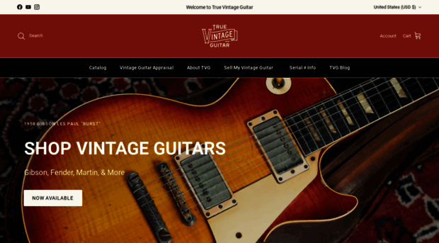 truevintageguitar.com