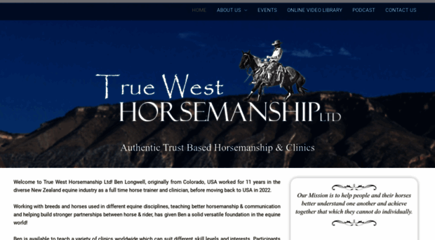 truewesthorsemanship.com