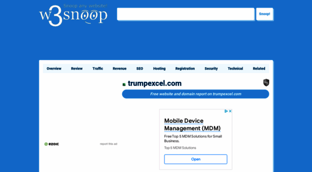 trumpexcel.com.w3snoop.com