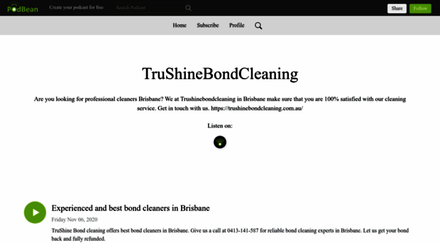 trushinebondcleaning.podbean.com