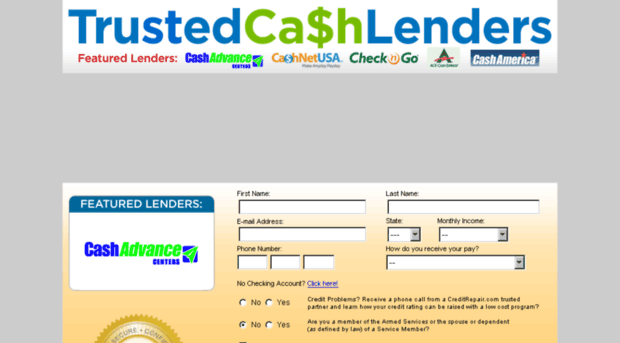 trustedcashlenders.com