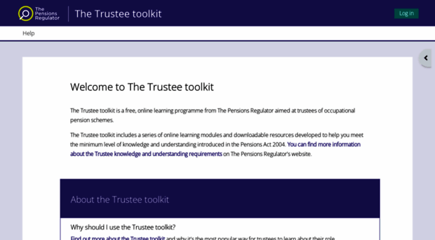 trusteetoolkit.thepensionsregulator.gov.uk