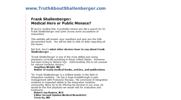 truthaboutshallenberger.com