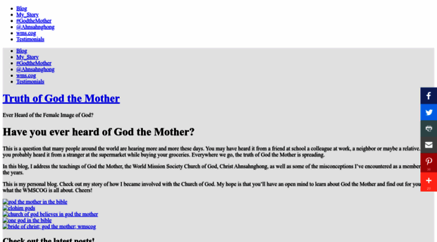 truthofgodthemother.com