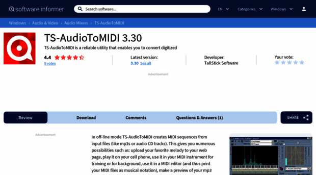 ts-audiotomidi.software.informer.com