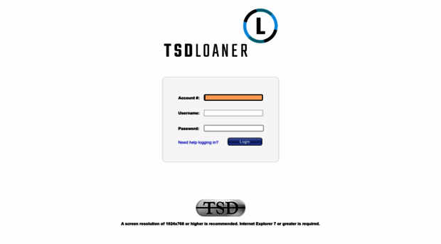 tsdloaner.tsd-inc.com