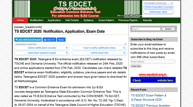 tsedcet.in